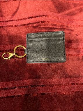 3 for 30$ * Fossil Sofia Card CaseBlack Leather